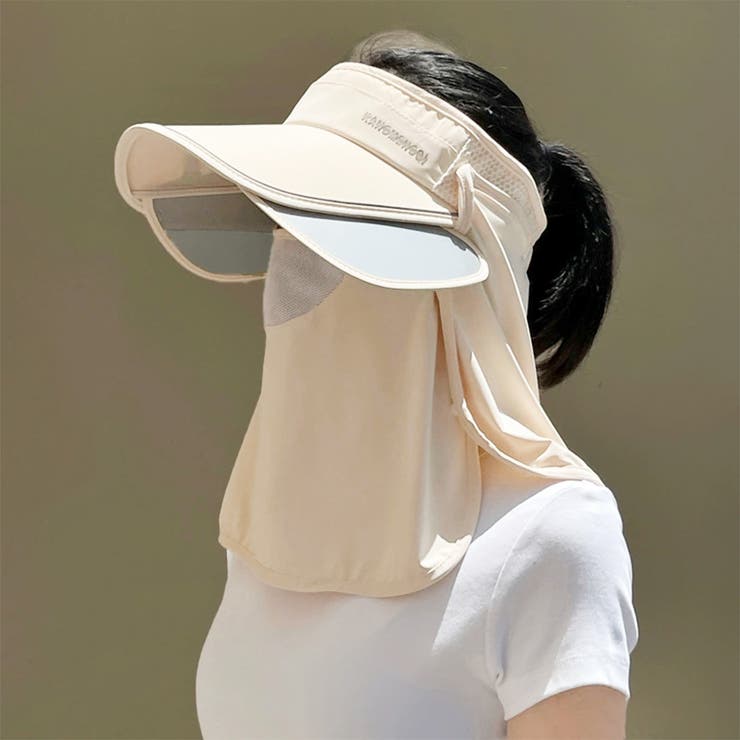 ベージュ | サンバイザー 日よけ帽子 レディース | REAL STYLE