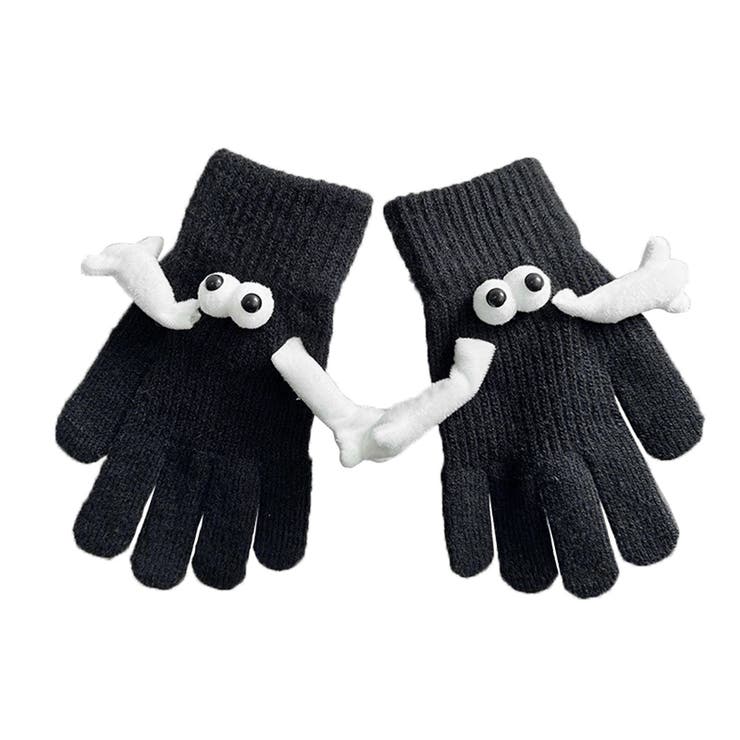 ブラック | 手袋 レディース 手繋ぎ | REAL STYLE