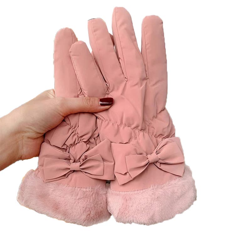 ピンク | 手袋 レディース 防寒 | REAL STYLE