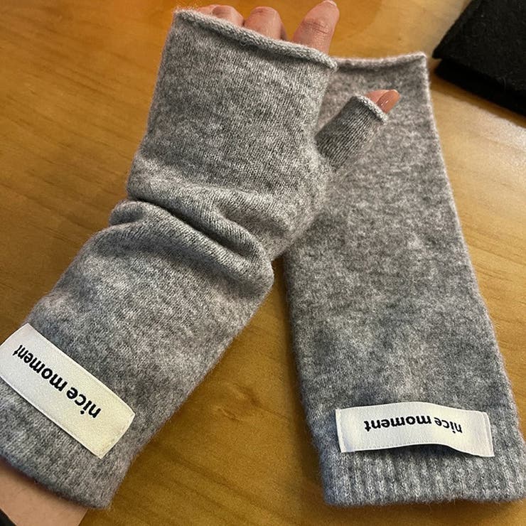 グレー | ハンドウォーマー レディース 手袋 | REAL STYLE