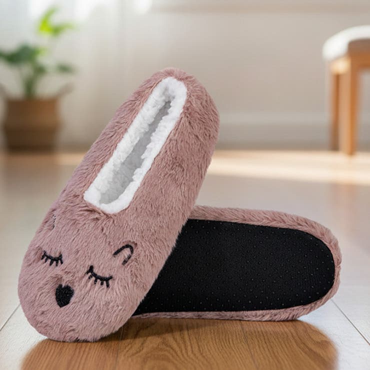 ダスティピンク | ルームシューズ かかと付き 冬 | REAL STYLE