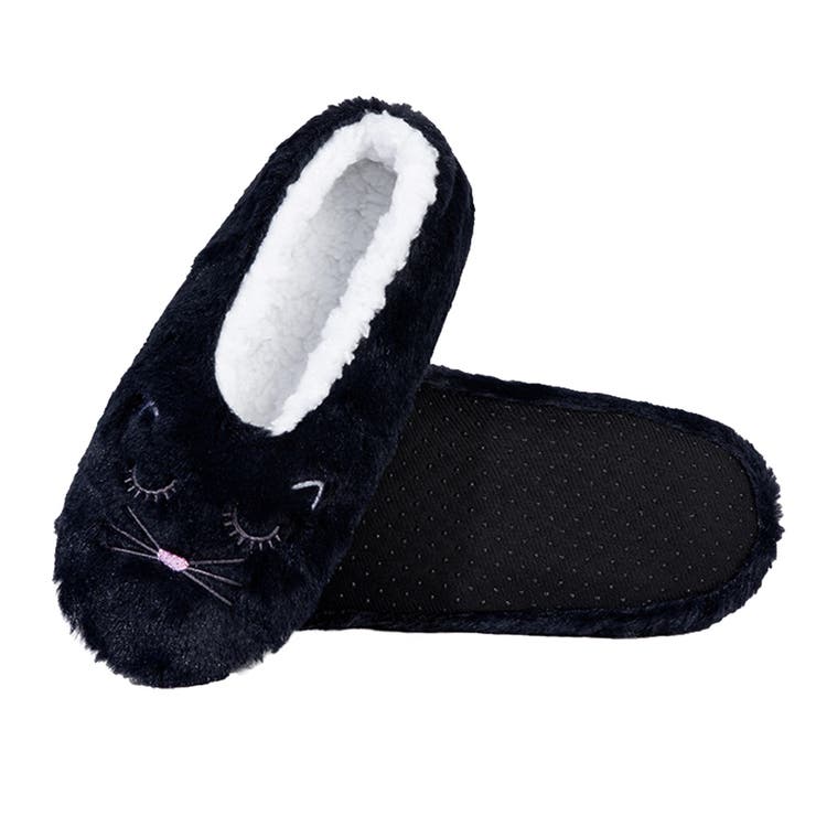 ネイビー | ルームシューズ かかと付き 冬 | REAL STYLE