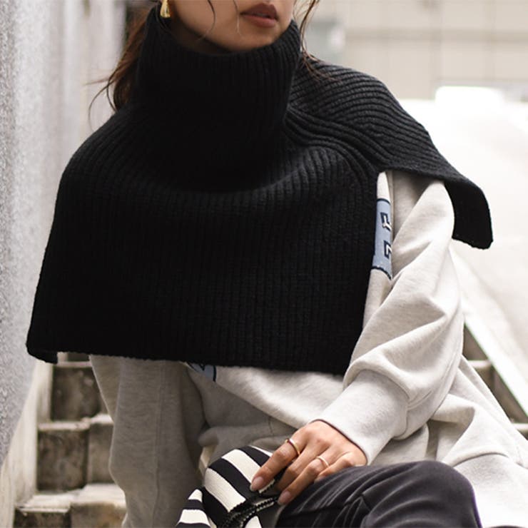 ブラック | スヌード マフラー レディース | REAL STYLE