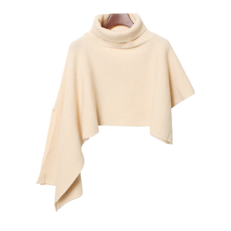 ケープ リブニット タートル[品番：JOKW0015083]｜REAL STYLE（リアル