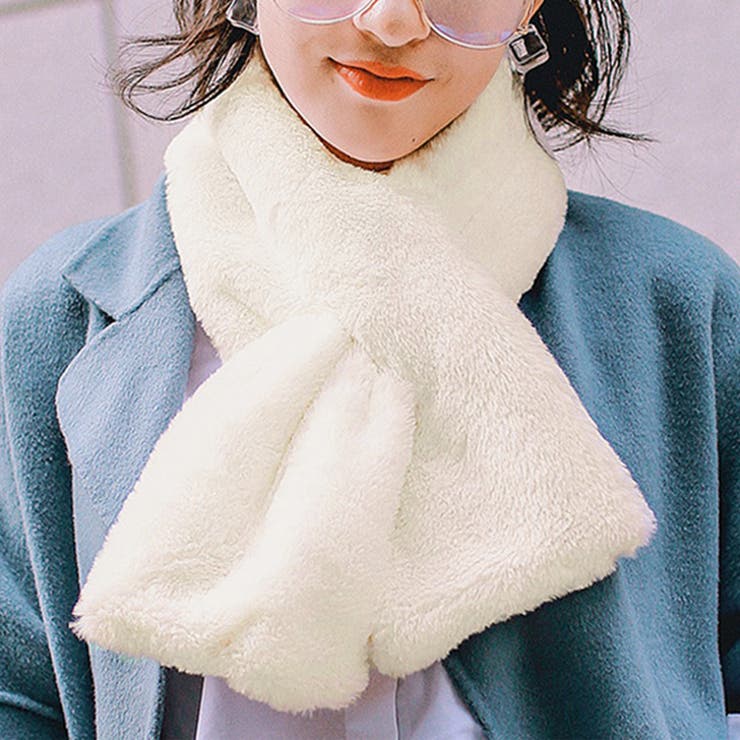 アイボリー | ティペット マフラー レディース | REAL STYLE