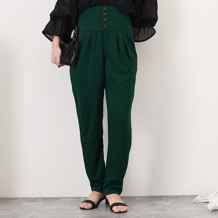 グリーン | テーパードパンツ レディース 春 | REAL STYLE