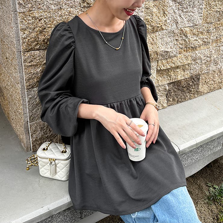 チャコール | ブラウス レディース 長袖 | REAL STYLE