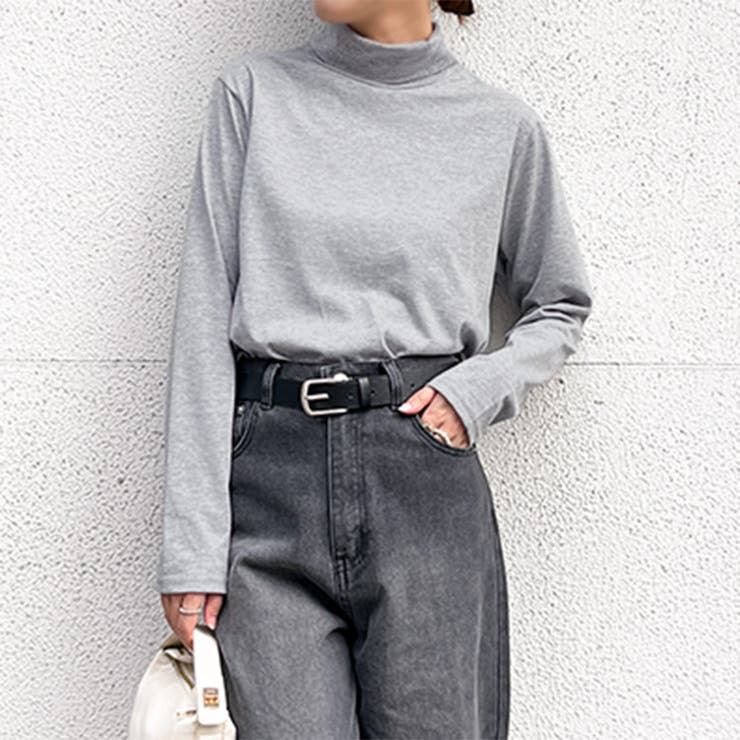 杢グレー | カットソー レディース タートルネック | REAL STYLE