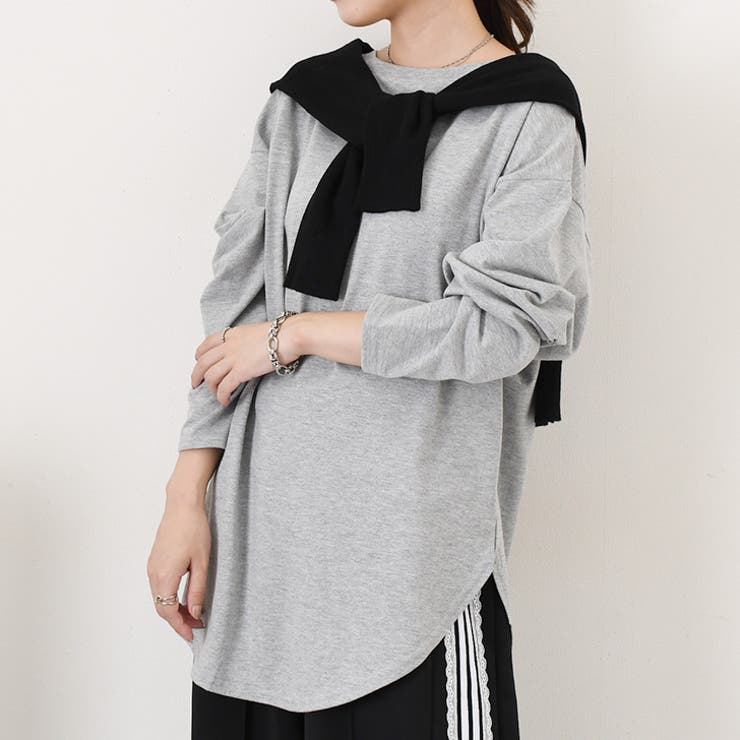 杢グレー | カットソー レディース 長袖 | REAL STYLE