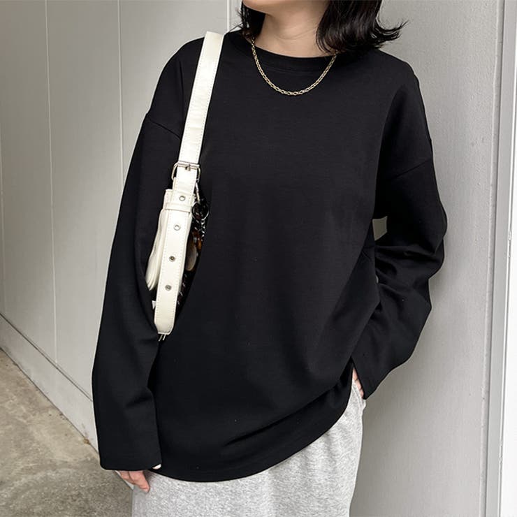 ブラック | Tシャツ レディース 長袖 | REAL STYLE