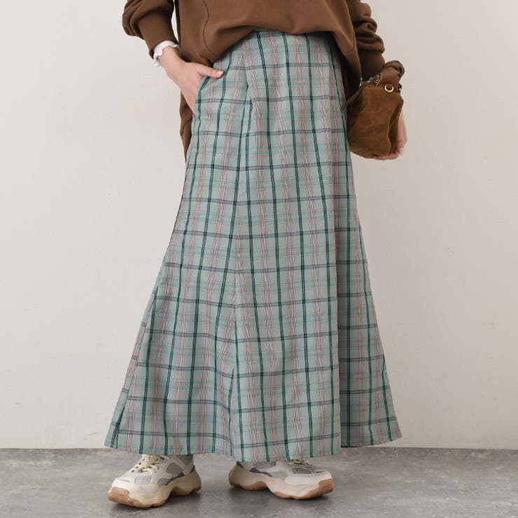 ミントグリーン | マーメイドスカート ロング フレア | REAL STYLE