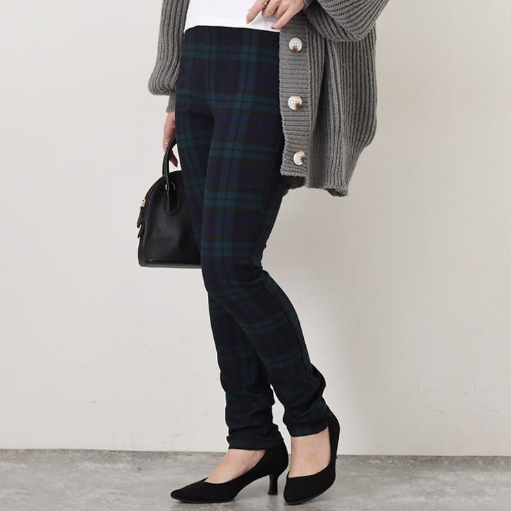 ブラックウォッチ | スキニーパンツ レディース 黒 | REAL STYLE