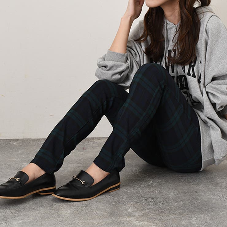 ブラックウォッチ | スキニーパンツ レディース 黒 | REAL STYLE