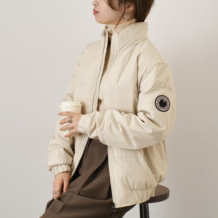 オフホワイト | ダウンジャケット コート レディース | REAL STYLE