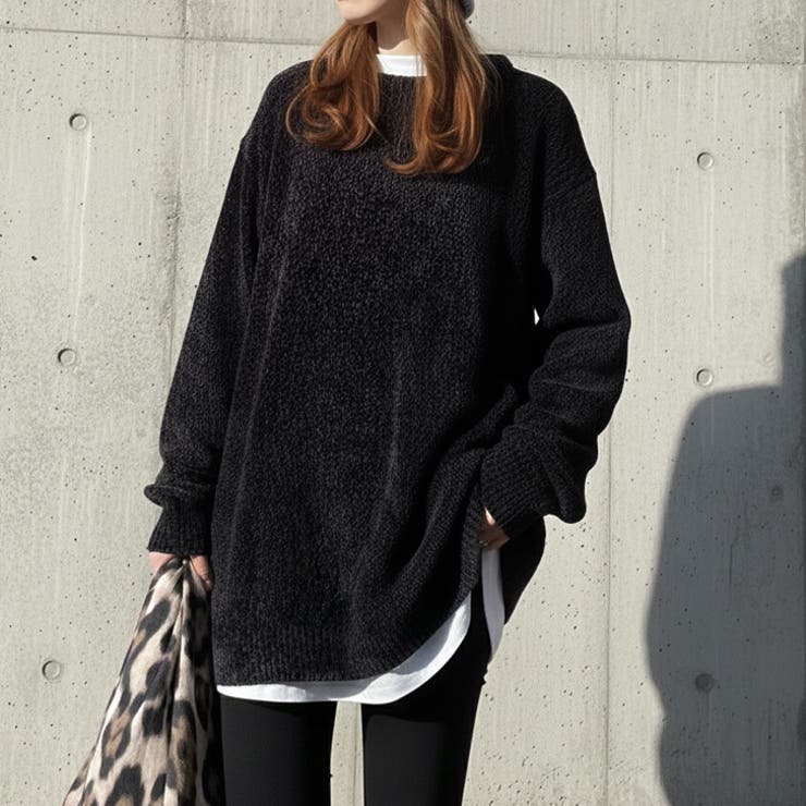 ブラック | セーター モールニット レディース | REAL STYLE