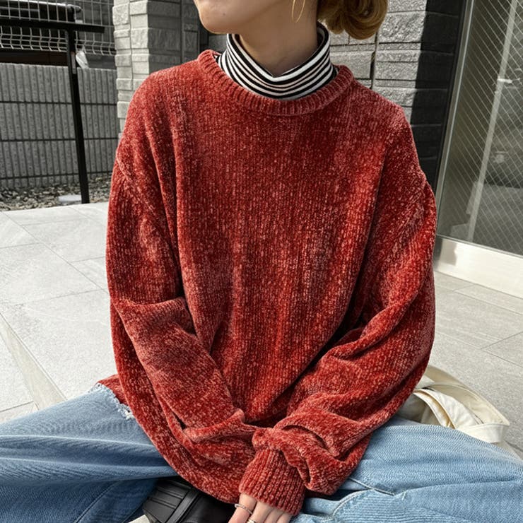 レッド | セーター モールニット レディース | REAL STYLE