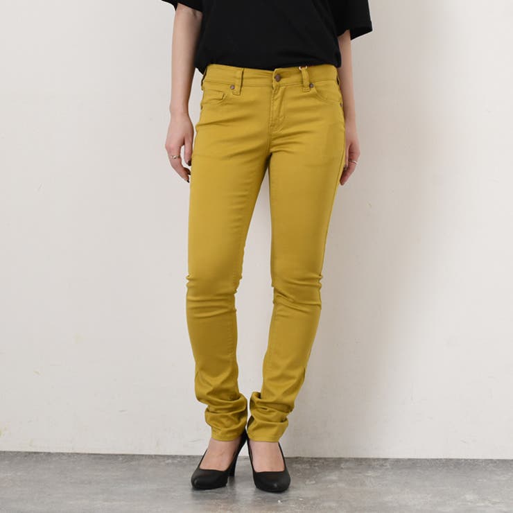 マスタード(44) | スキニーパンツ レディース 美脚 | REAL STYLE