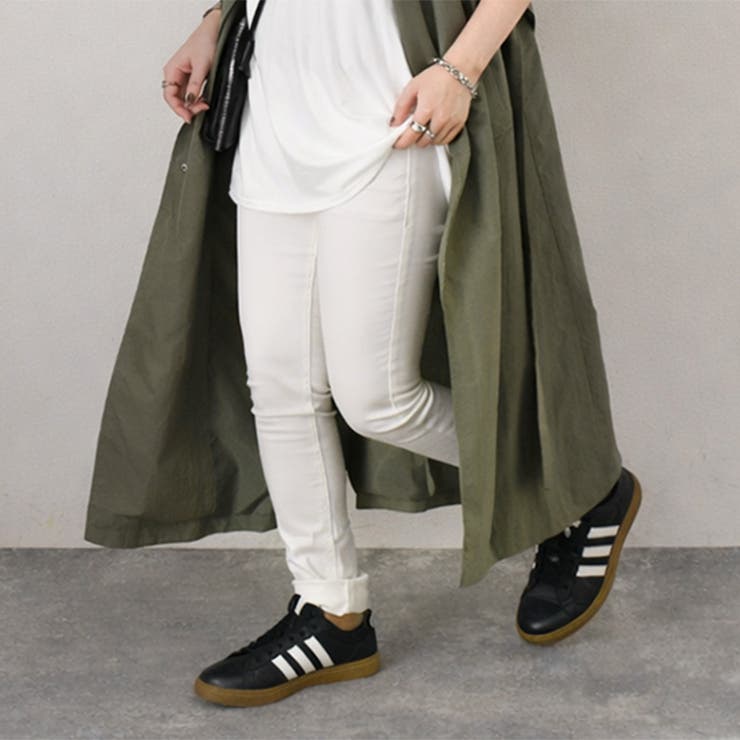 ホワイト(01) | スキニーパンツ レディース 美脚 | REAL STYLE