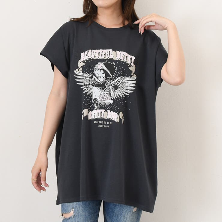 チャコール | ベティブープ BETTYBOOP Tシャツ | REAL STYLE