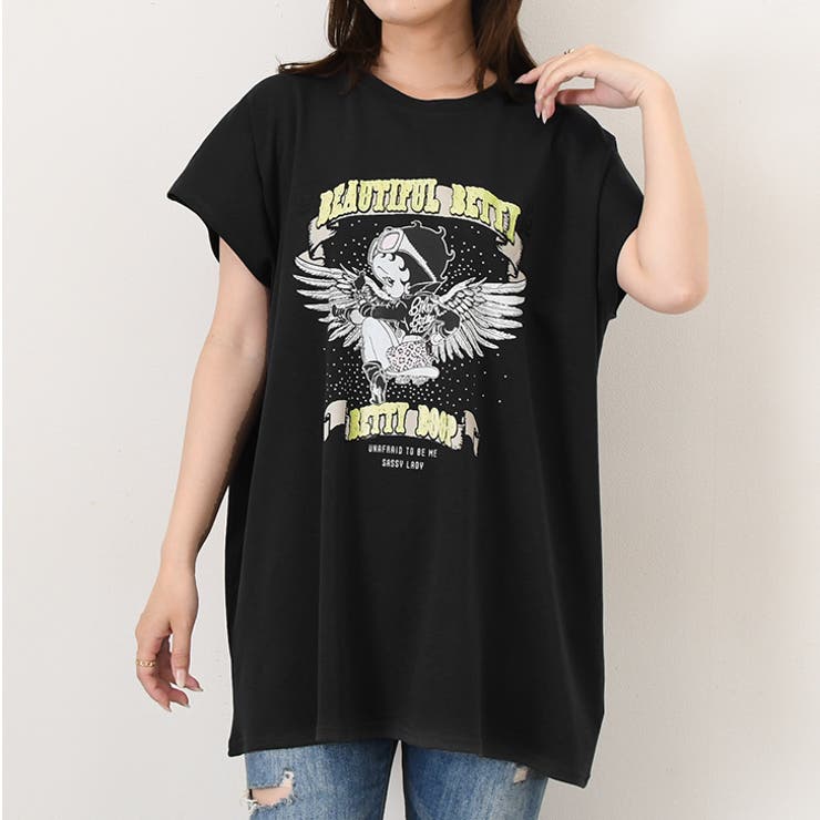 ブラック | ベティブープ BETTYBOOP Tシャツ | REAL STYLE