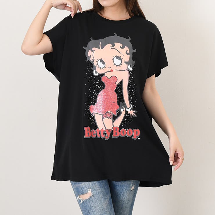 ブラック | ベティブープ BETTYBOOP Tシャツ | REAL STYLE
