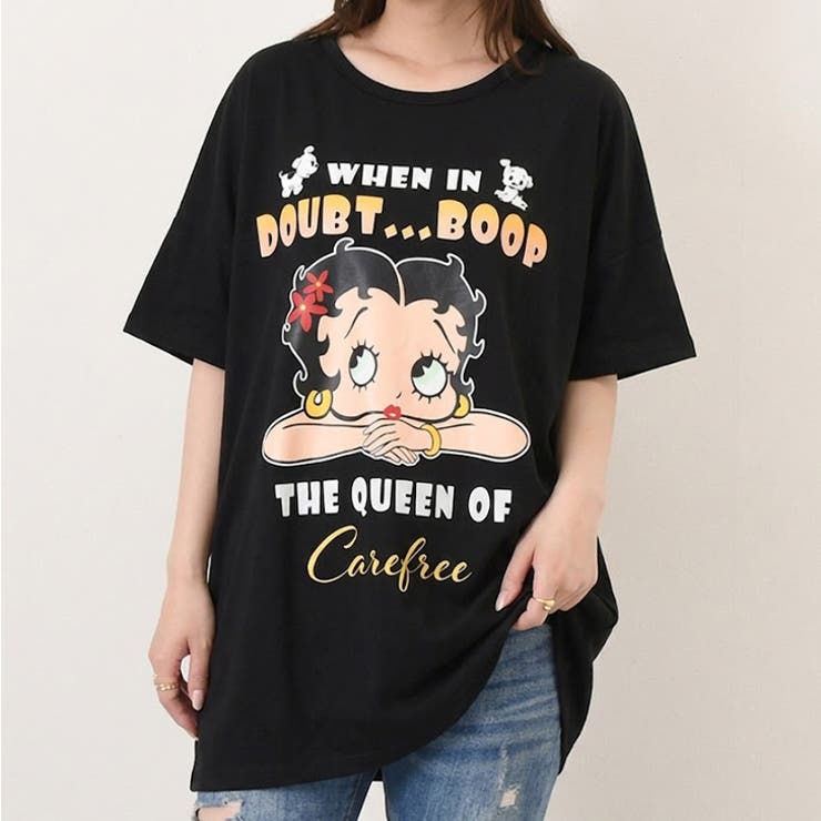 ブラック | ベティブープ BETTYBOOP Tシャツ | REAL STYLE