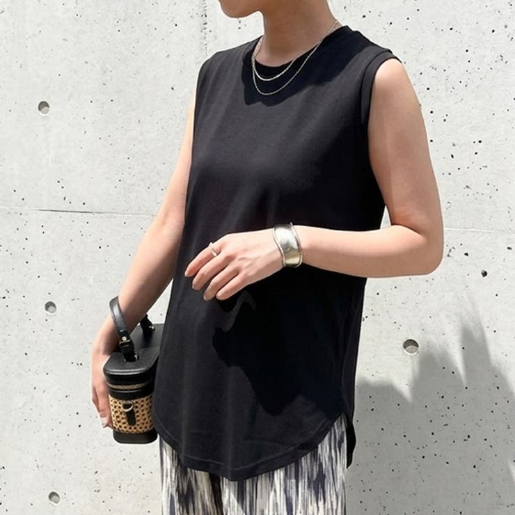 ブラック | タンクトップ トップス カットソー | REAL STYLE