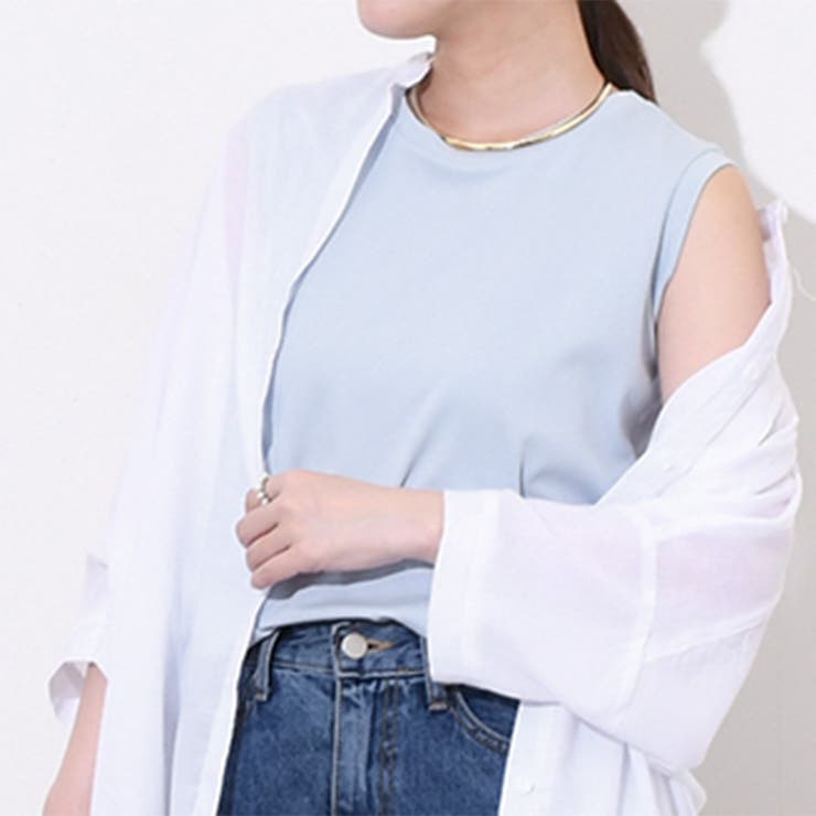 ライトブルー | タンクトップ トップス カットソー | REAL STYLE
