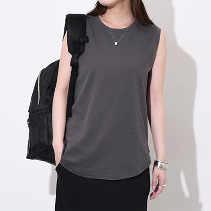 チャコール | タンクトップ トップス カットソー | REAL STYLE