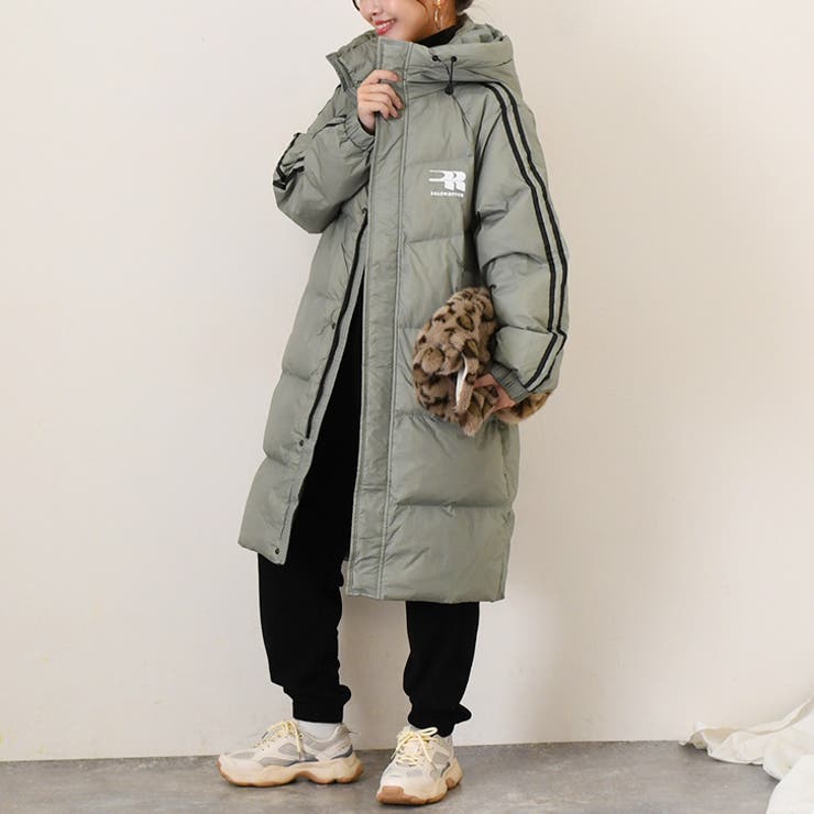 グレー | ダウンコート レディース ダウン90％ | REAL STYLE