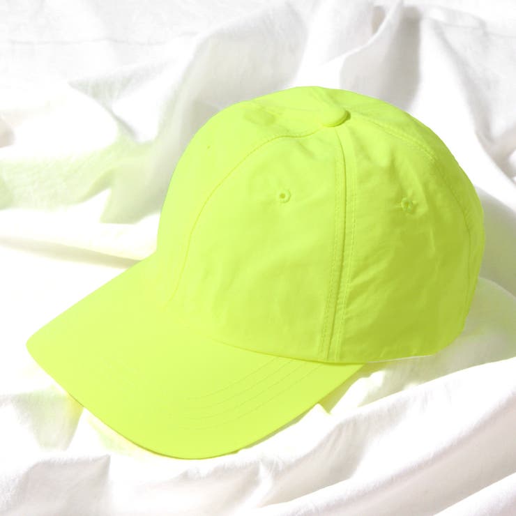 シンプルネオンカラーキャップ つば付き 蛍光色[品番：JOKW0007552