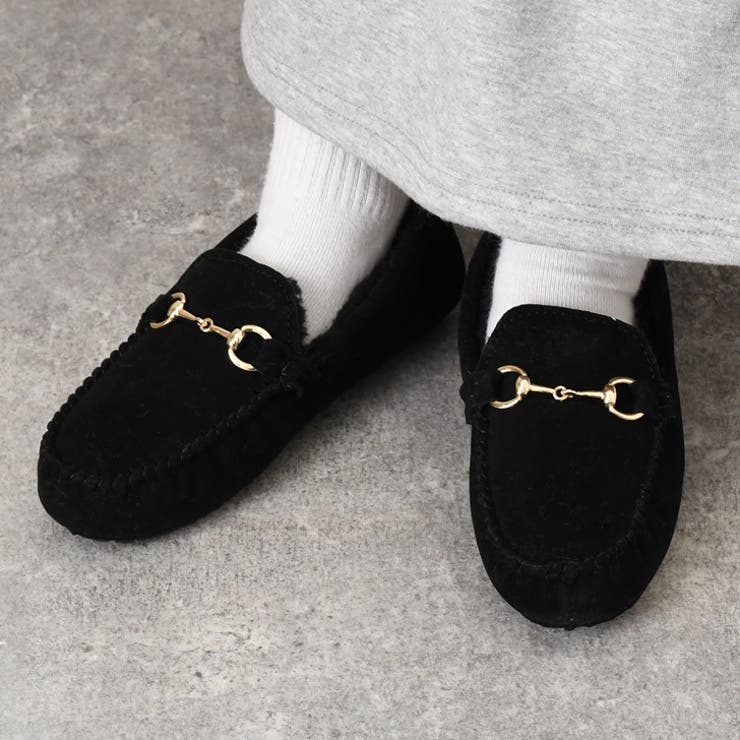 ブラック | モカシン ビット付き レディース | REAL STYLE