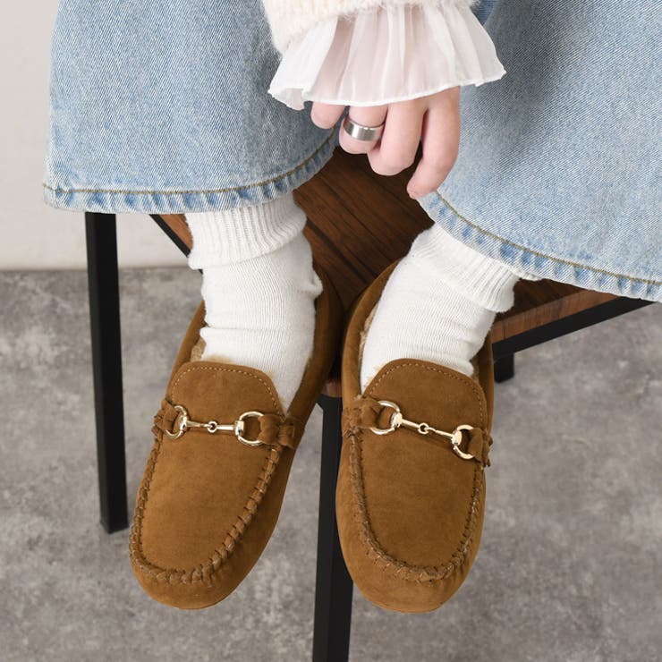 キャメル | モカシン ビット付き レディース | REAL STYLE