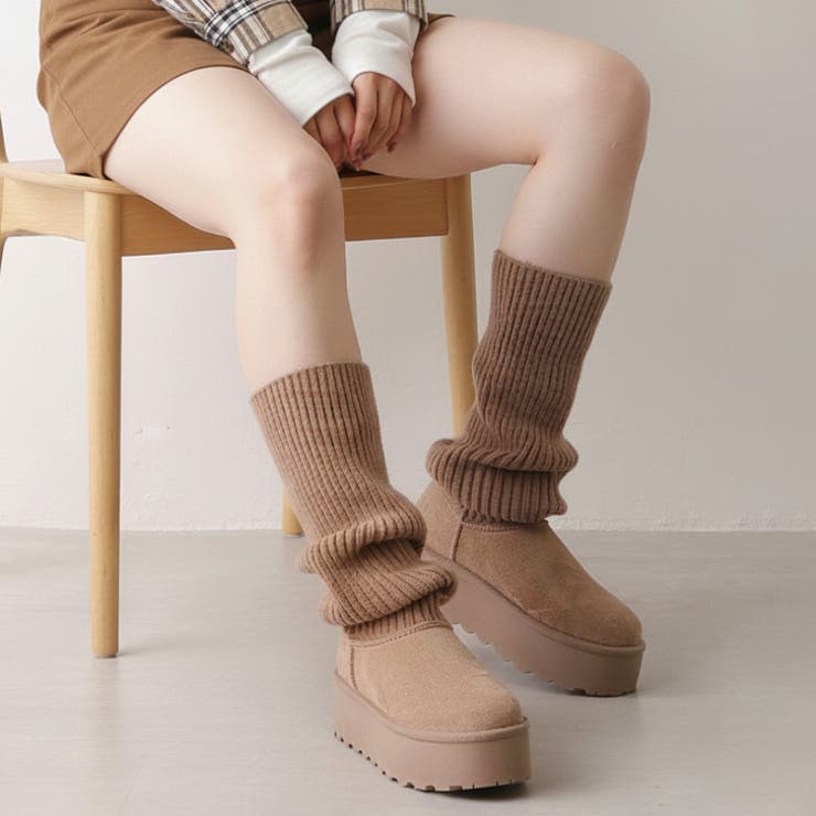 オーク | フェイクムートンブーツ 厚底 レディース | REAL STYLE