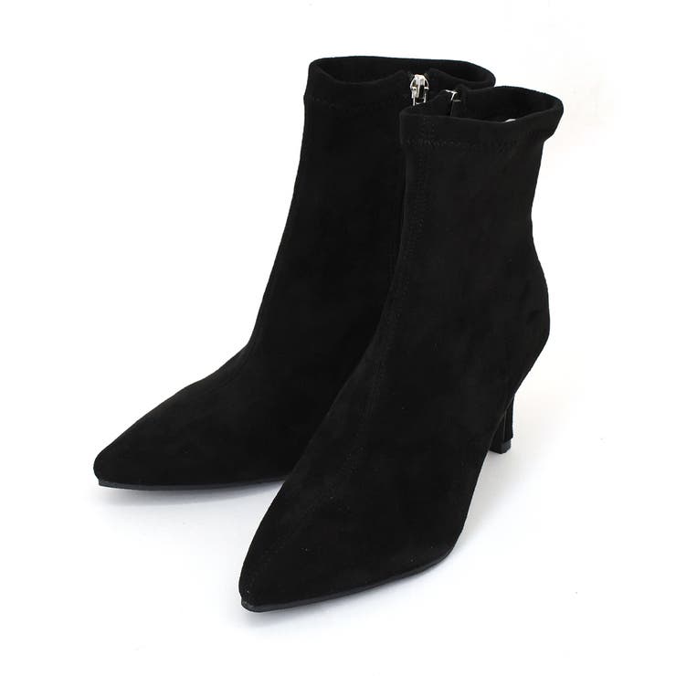 ブラックスエード | アンクルブーツ ショートブーツ レディース | REAL STYLE
