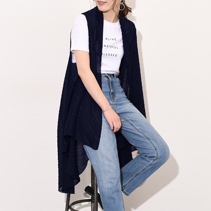 セットアップ対応商品】デニムショートジレ|allureville