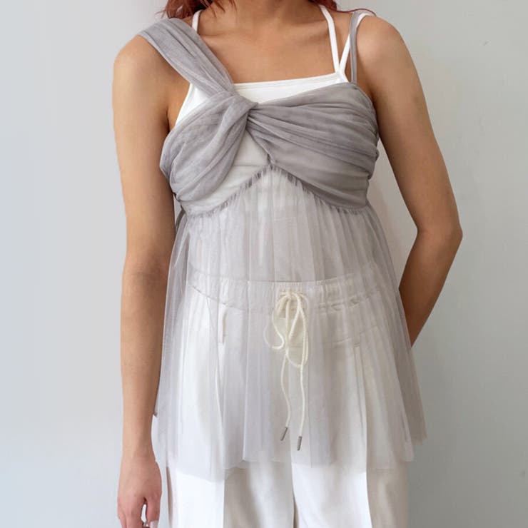 グレー | キャミソール チュール レディース | REAL STYLE