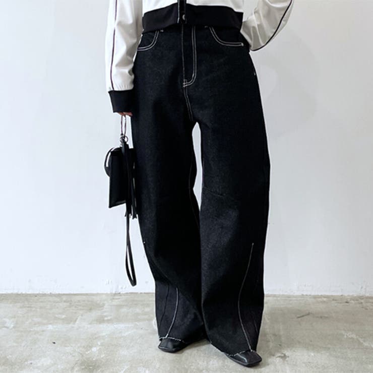【在庫あり】 デニムパンツ レディース ワイド[品番：JOKW0016039]｜REAL パンツ