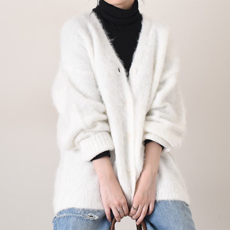 オフホワイト | カーディガン レディース 秋冬 | REAL STYLE