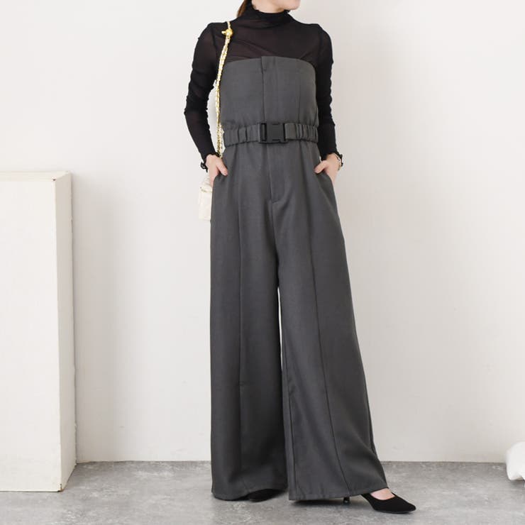 チャコール | サロペット レディース 秋 | REAL STYLE