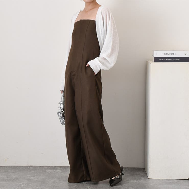 ブラウン | サロペット レディース 秋 | REAL STYLE