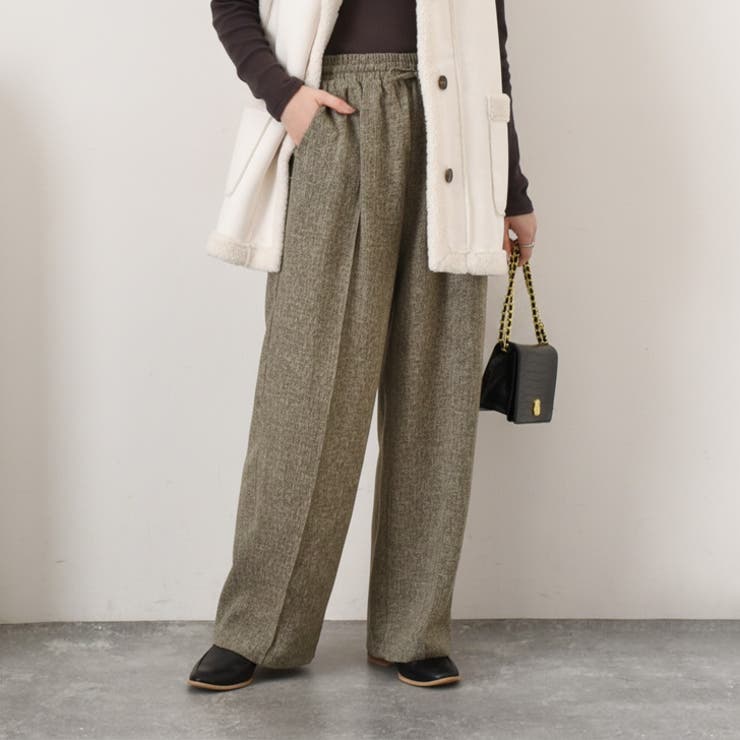ブラウン | ワイドパンツ レディース 春 | REAL STYLE