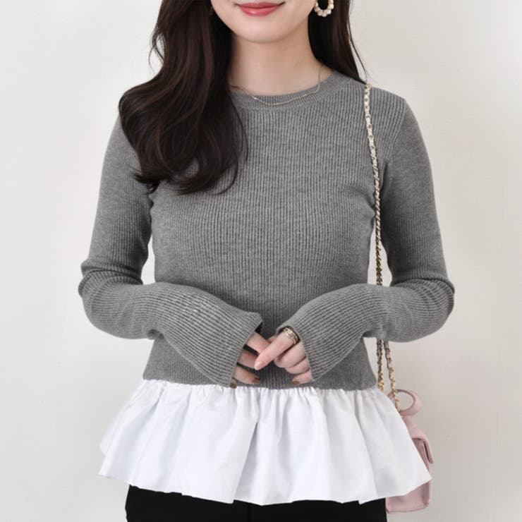 杢グレー | ニット セーター レディース | REAL STYLE