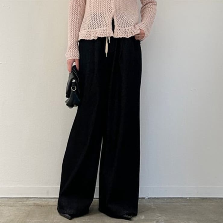 ブラック | デニムパンツ レディース ワイド | REAL STYLE