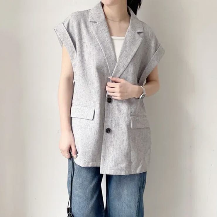 ブラック | ジレ ベスト ジャケット | REAL STYLE