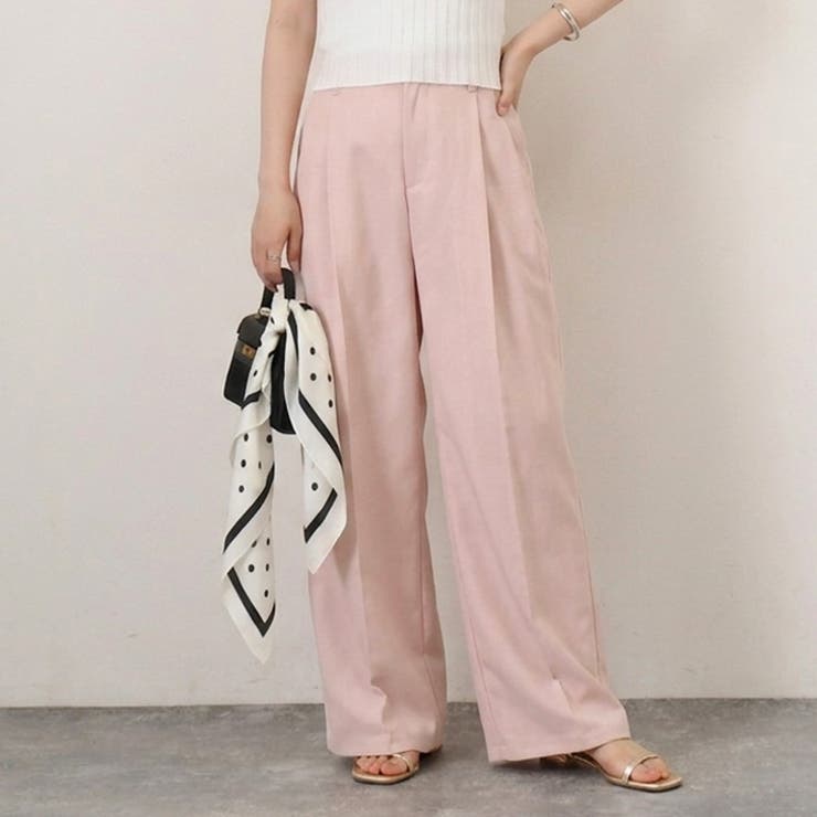 ピンク | ストレートパンツ レディース スラックス | REAL STYLE