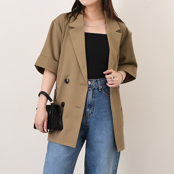 ベージュ | ジャケット テーラード レディース | REAL STYLE