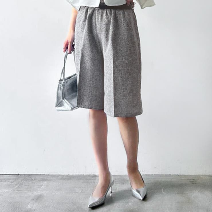 グレー | ハーフパンツ ワイドパンツ レディース | REAL STYLE