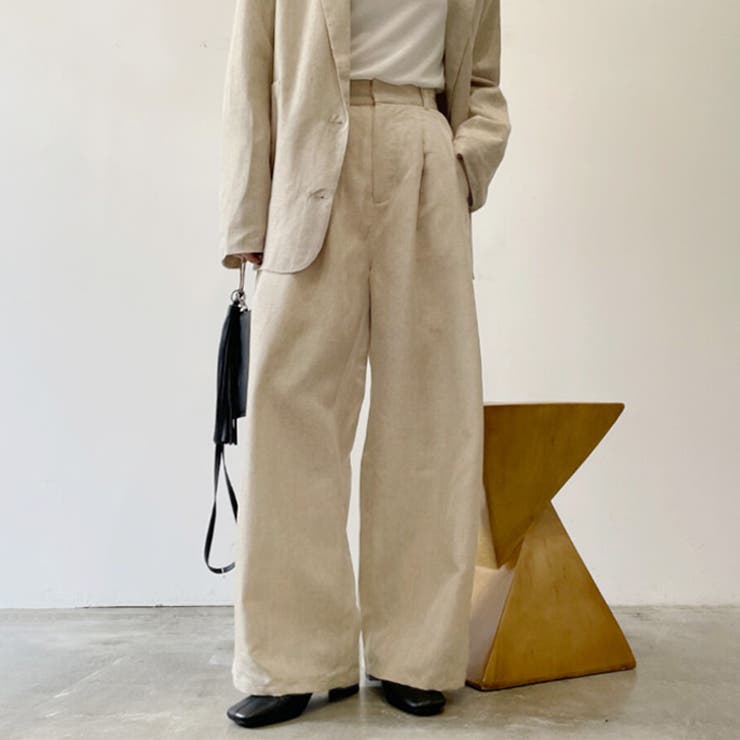 オートミール | ワイドパンツ レディース 春 | REAL STYLE