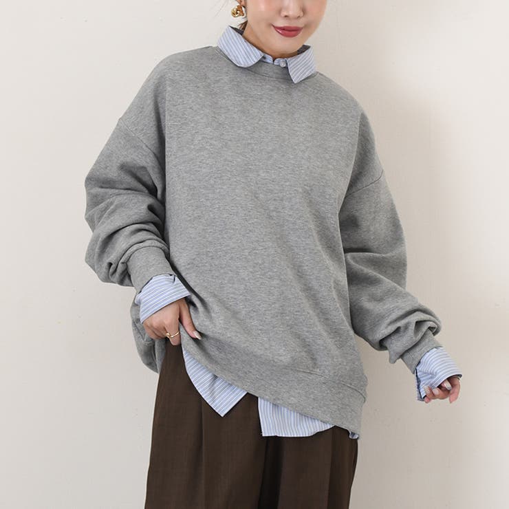 杢グレー | スウェット トレーナー レディース | REAL STYLE